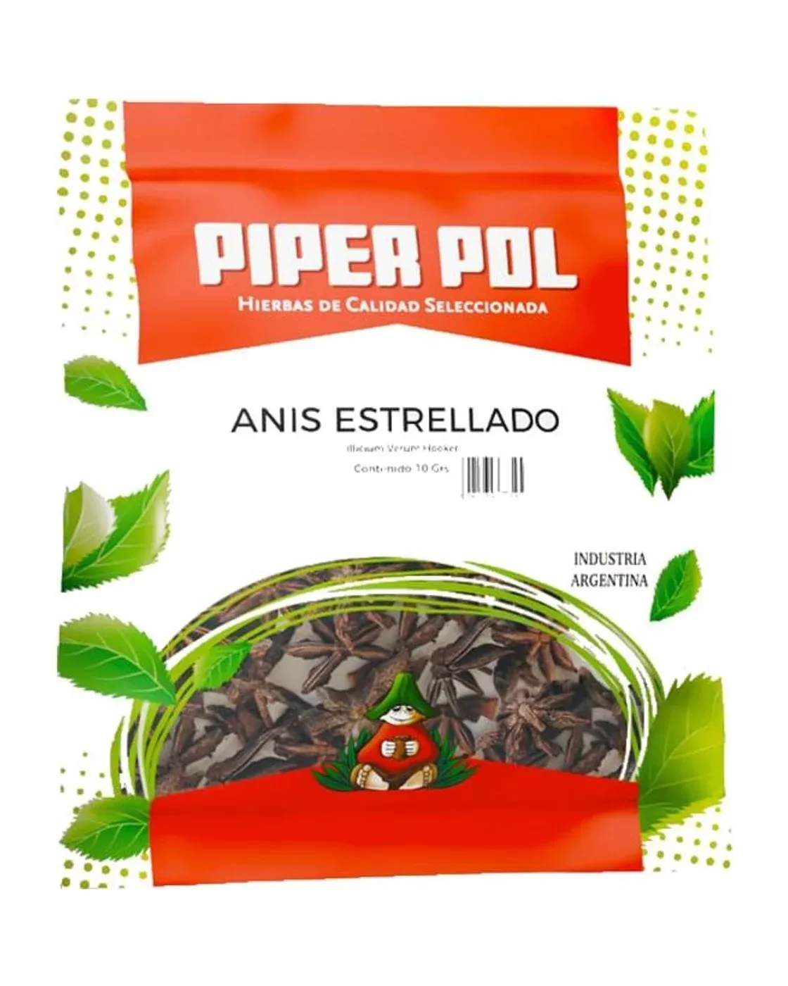 Envase de hierbas de Anís Estrellado, Piperpol
