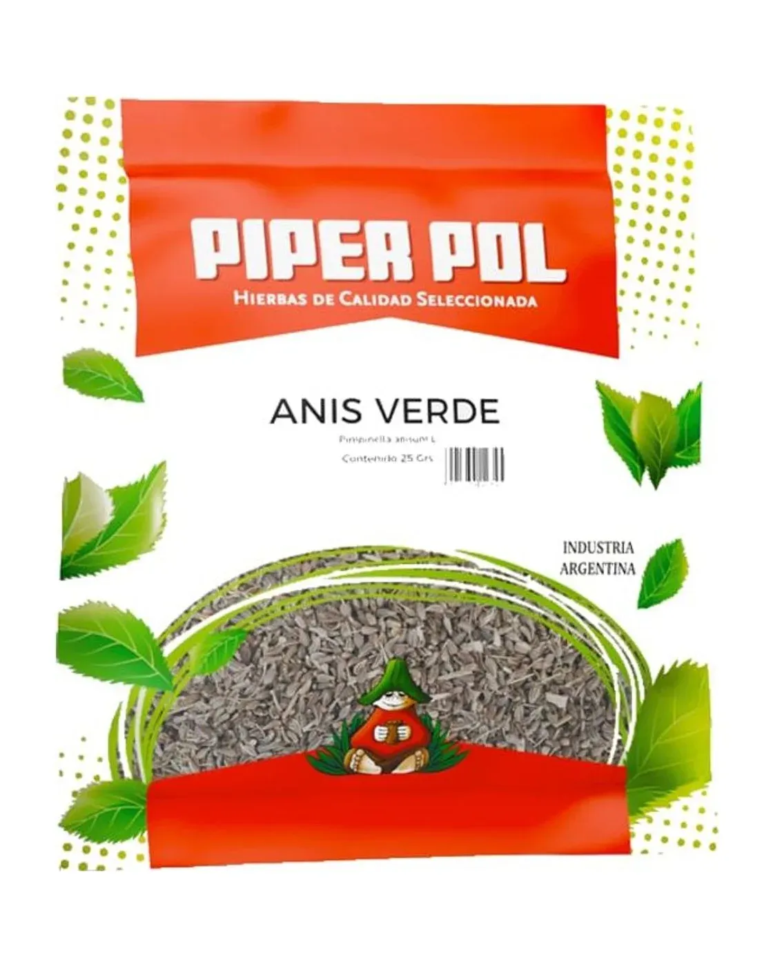 Envase de hierbas de Anís Verde, Piperpol