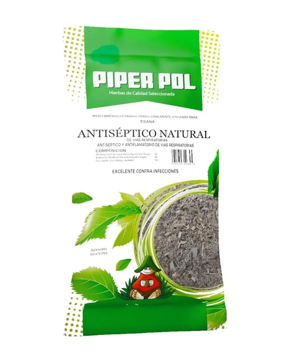 Envase de hierbas de Antiséptico Natural Vías Respiratorias, Piperpol