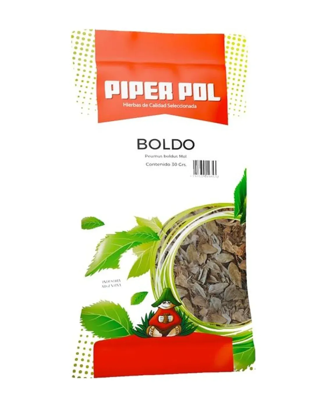 Envase de hierbas de Boldo, Piperpol