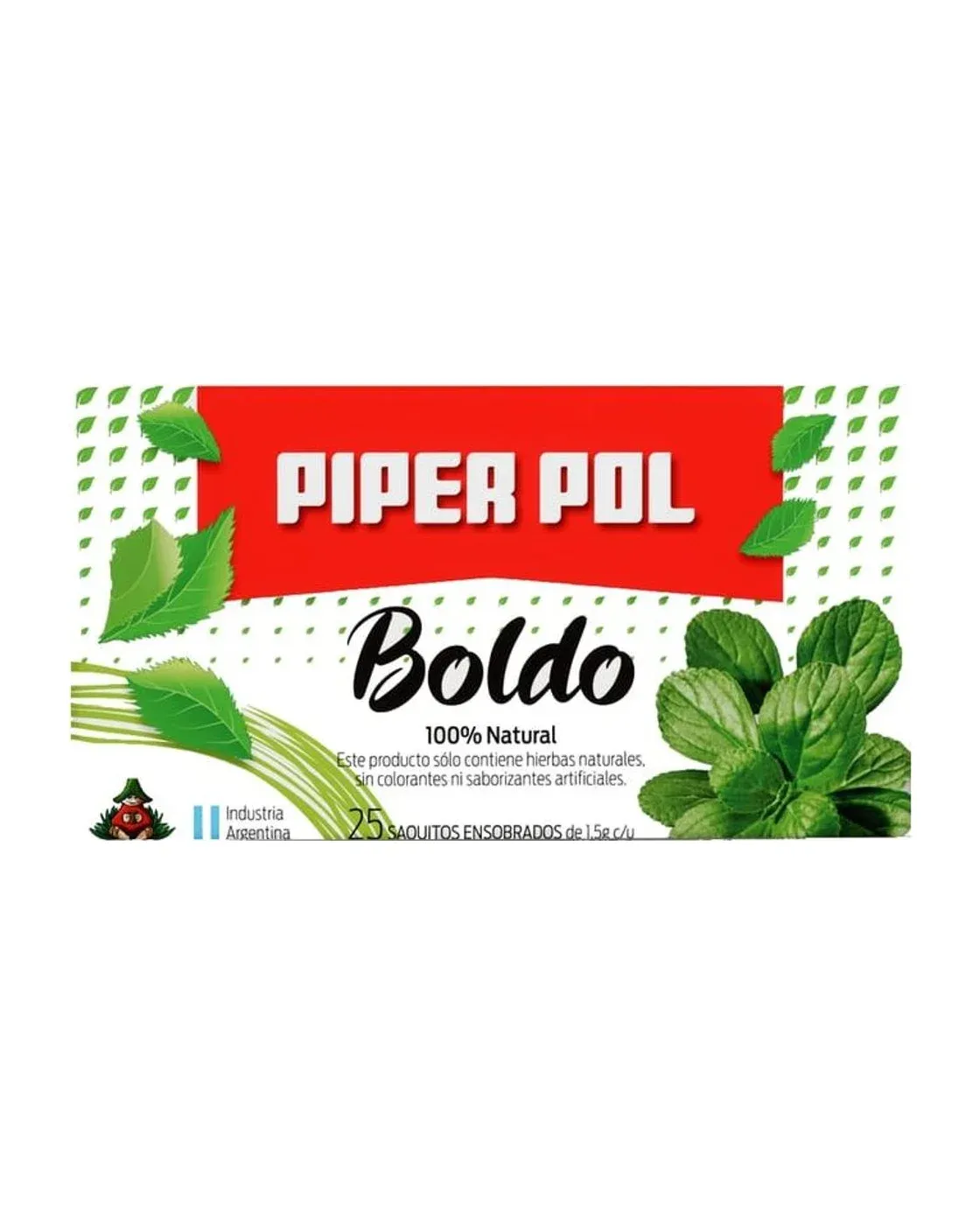 Envase de saquitos de Boldo, Piperpol