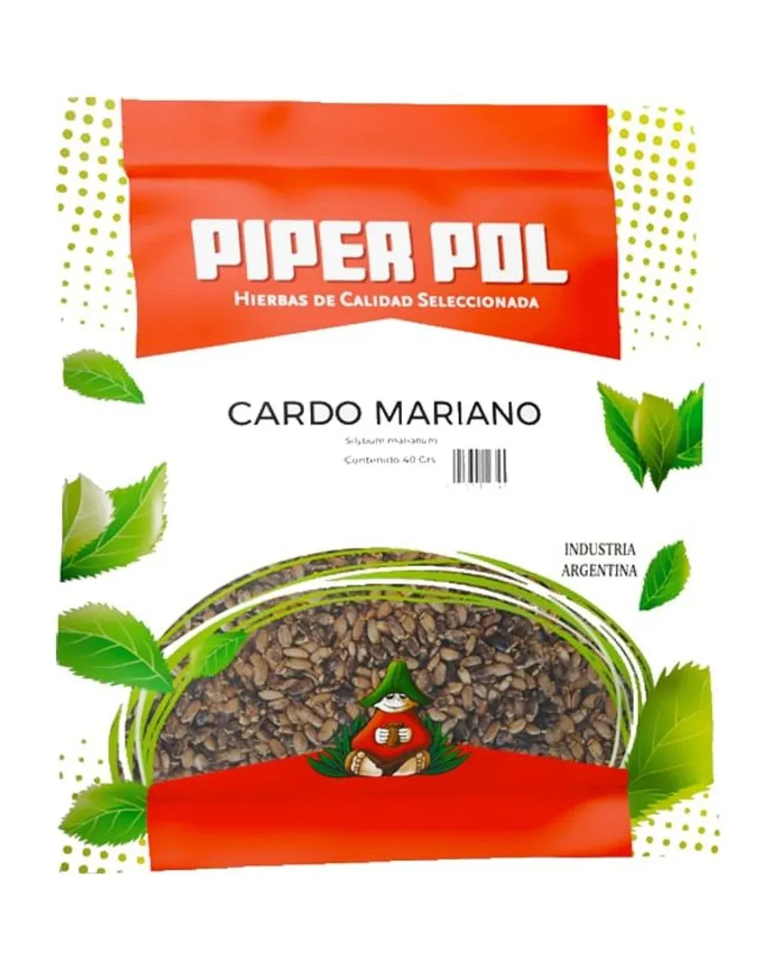 Envase de hierbas de Cardo Mariano, Piperpol
