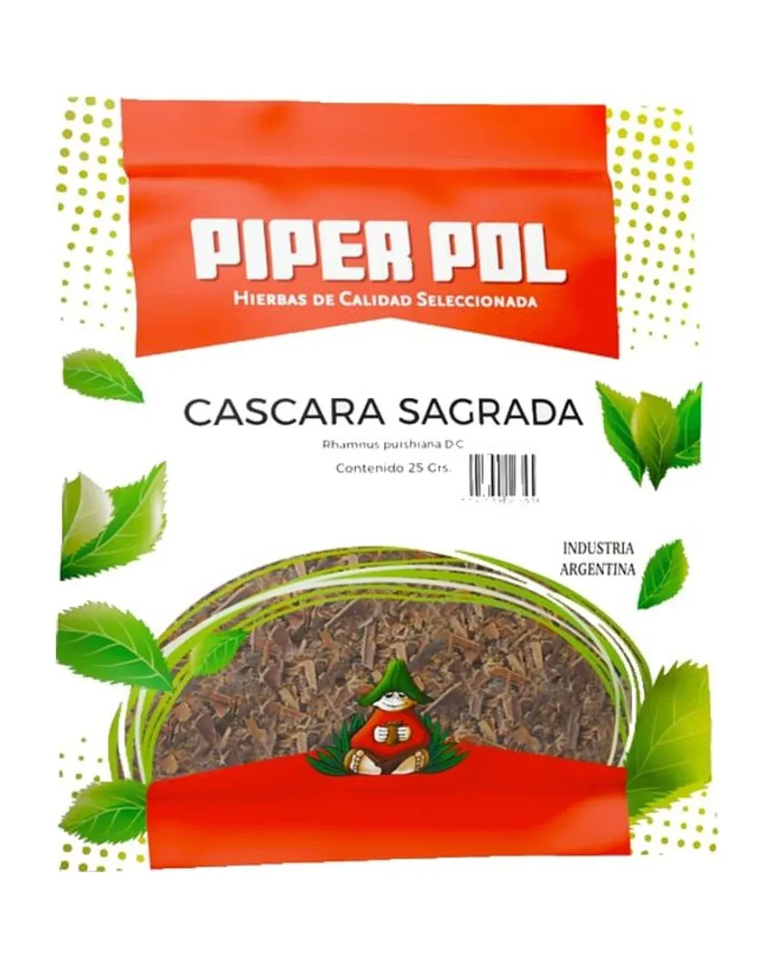Envase de hierbas de Cáscara Sagrada, Piperpol
