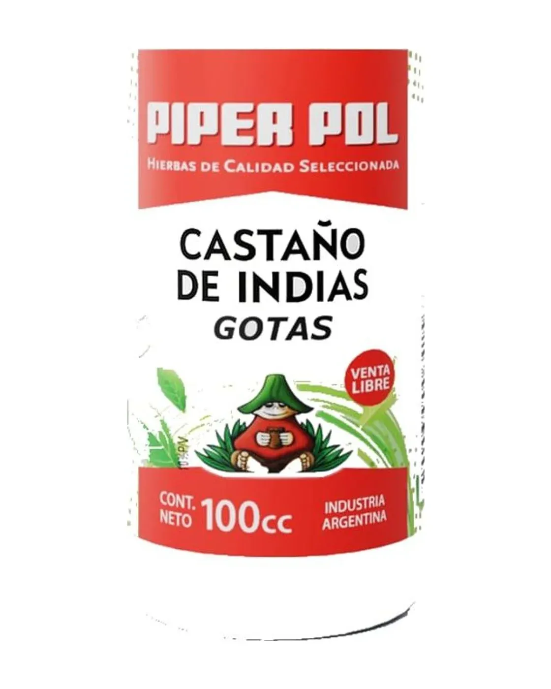 Envase de tinturas madres de Castaño de Indias, Piperpol