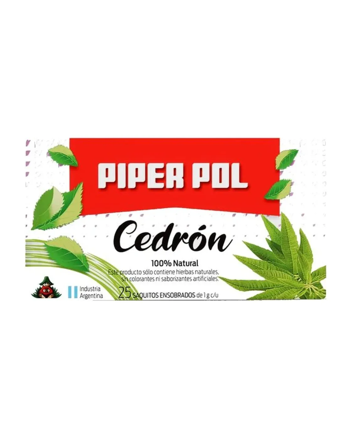 Envase de saquitos de Cedrón, Piperpol