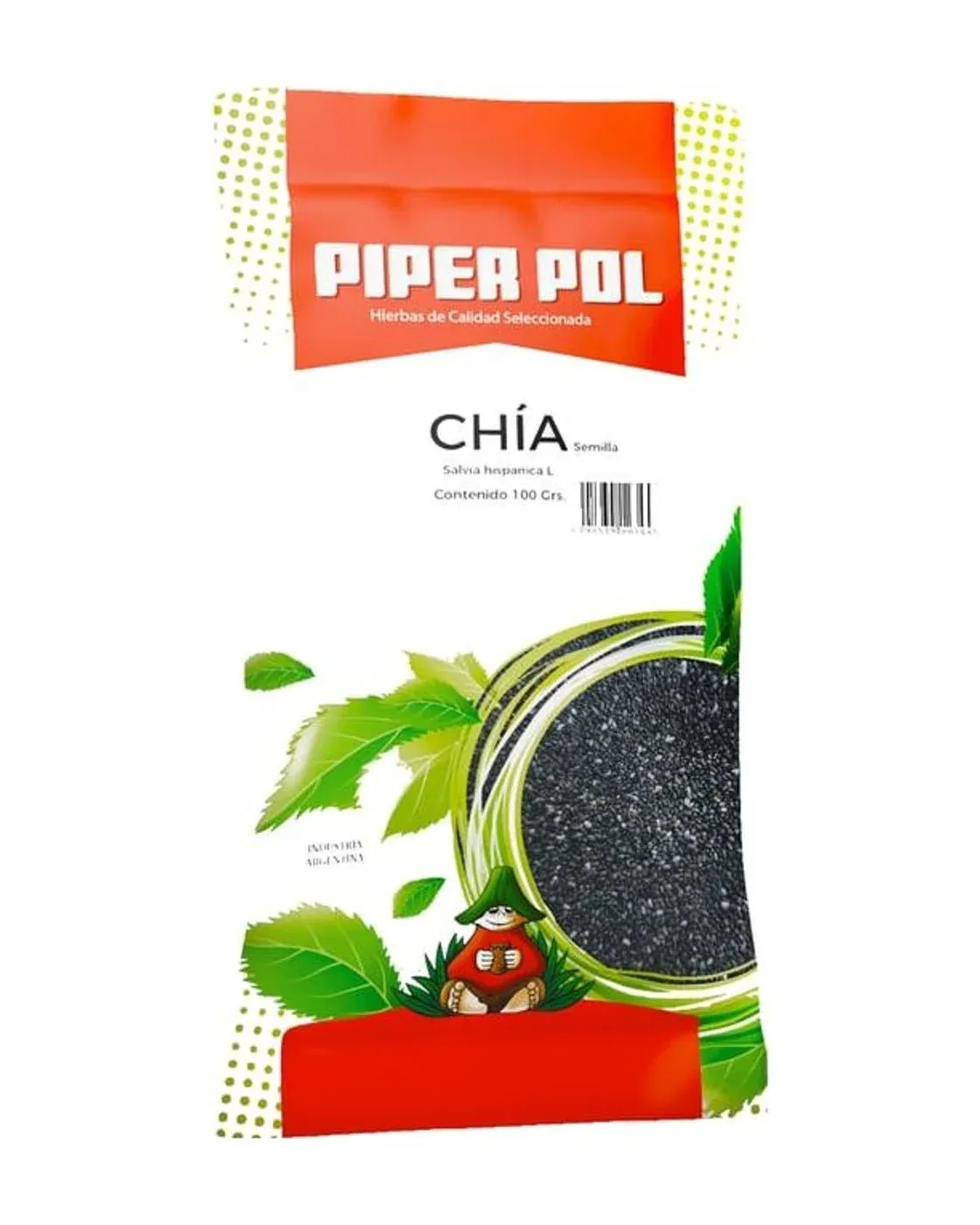 Envase de hierbas de Chía Semillas, Piperpol