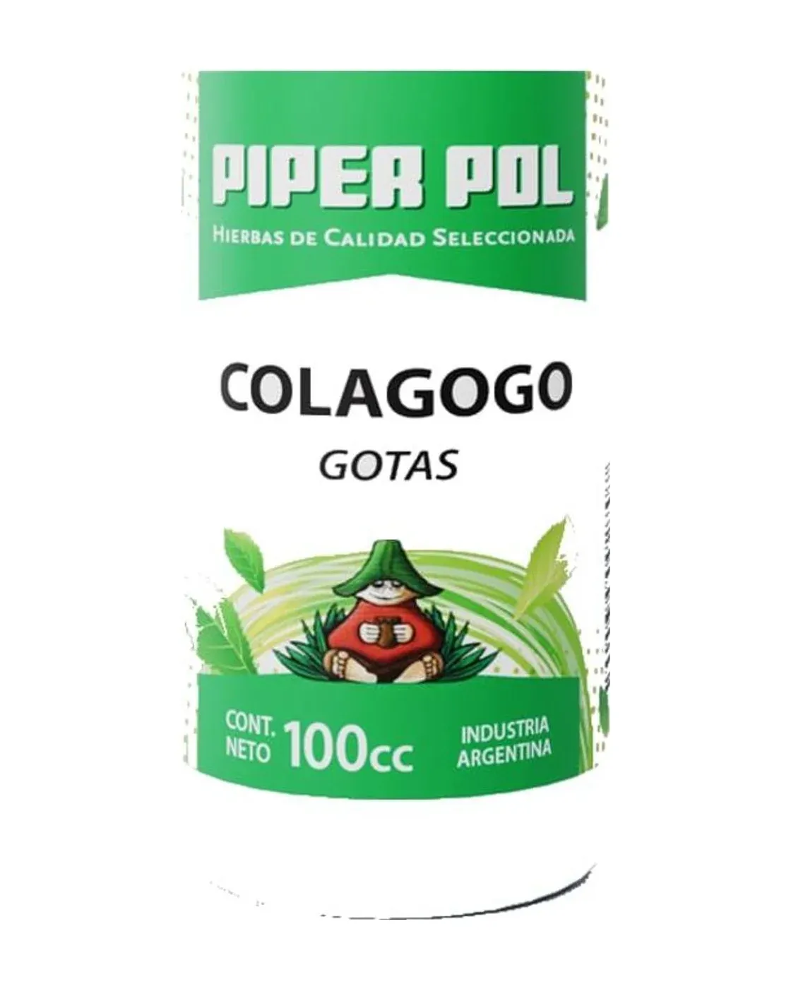 Envase de tinturas madres de Colagogo, Piperpol