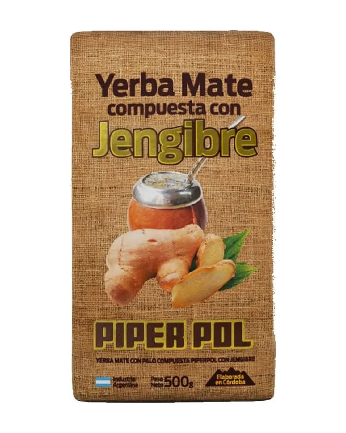 Envase de yerba mate de Compuesta con Jengibre, Piperpol