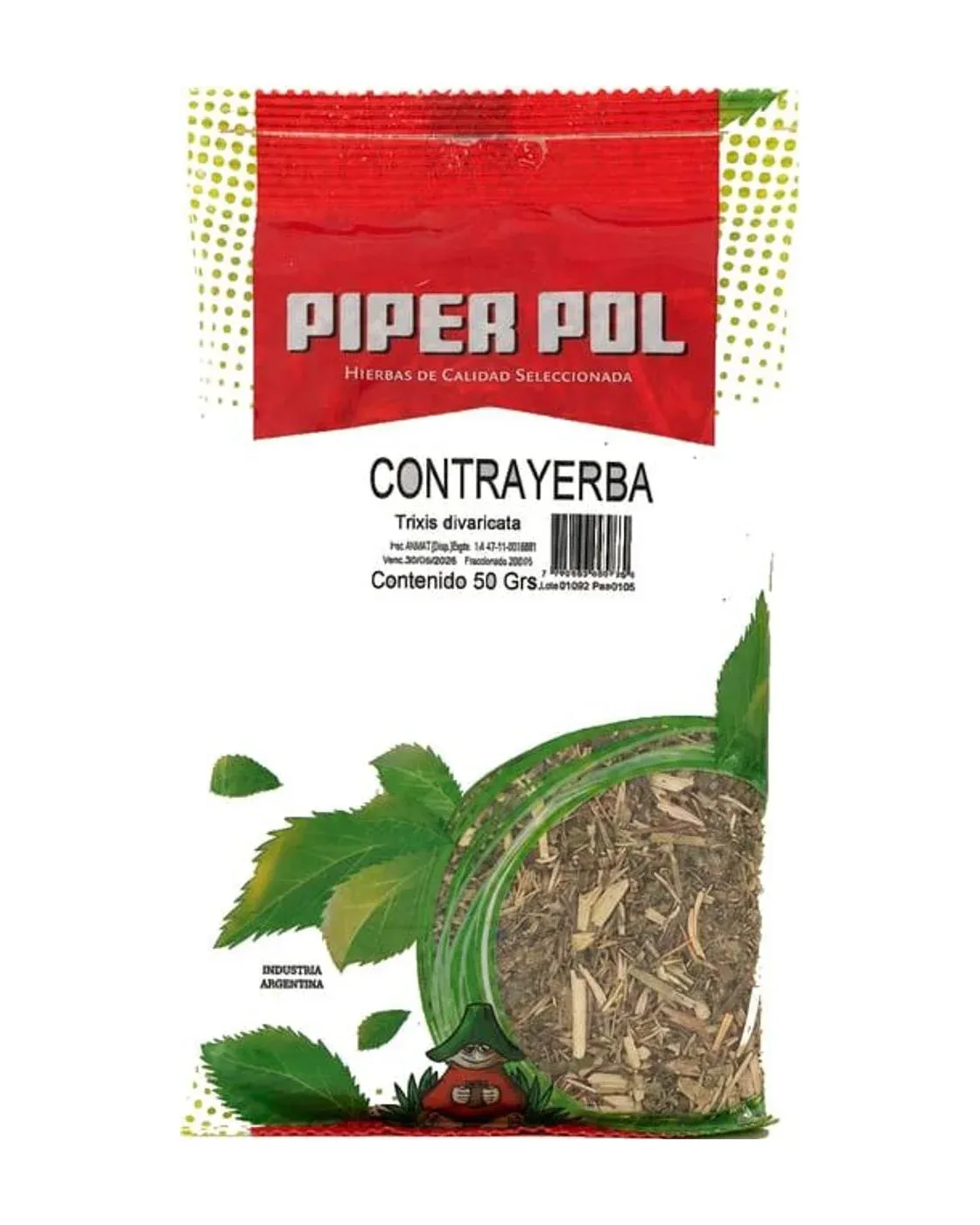 Envase de hierbas de Contrayerba, Piperpol