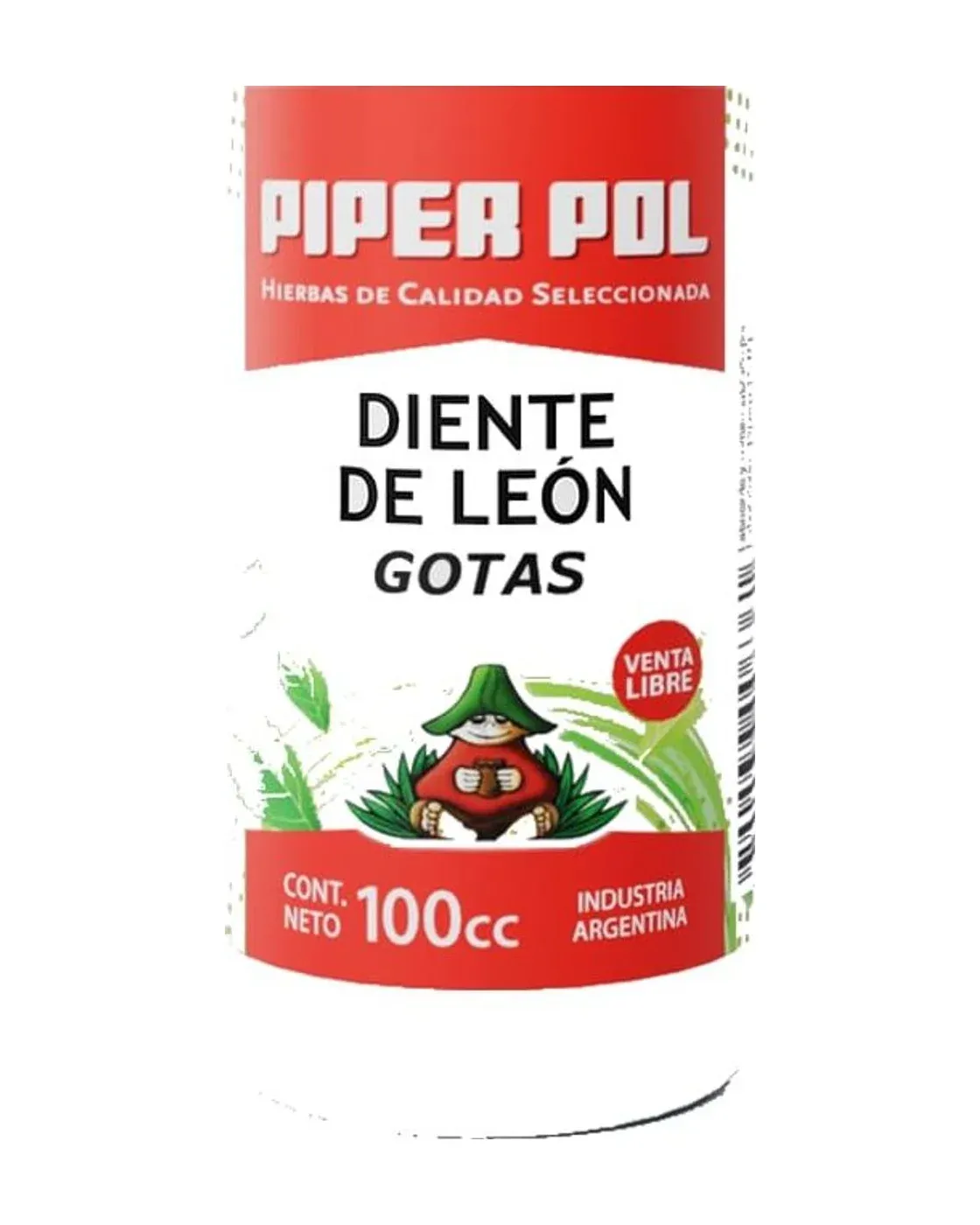 Envase de tinturas madres de Diente de Leon, Piperpol