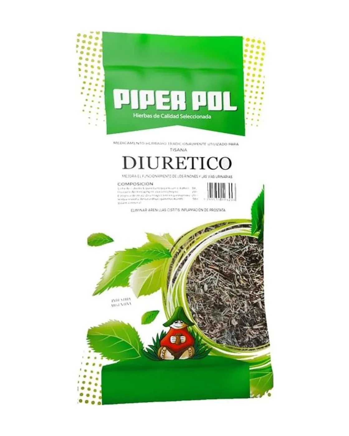 Envase de hierbas de Diurético, Piperpol