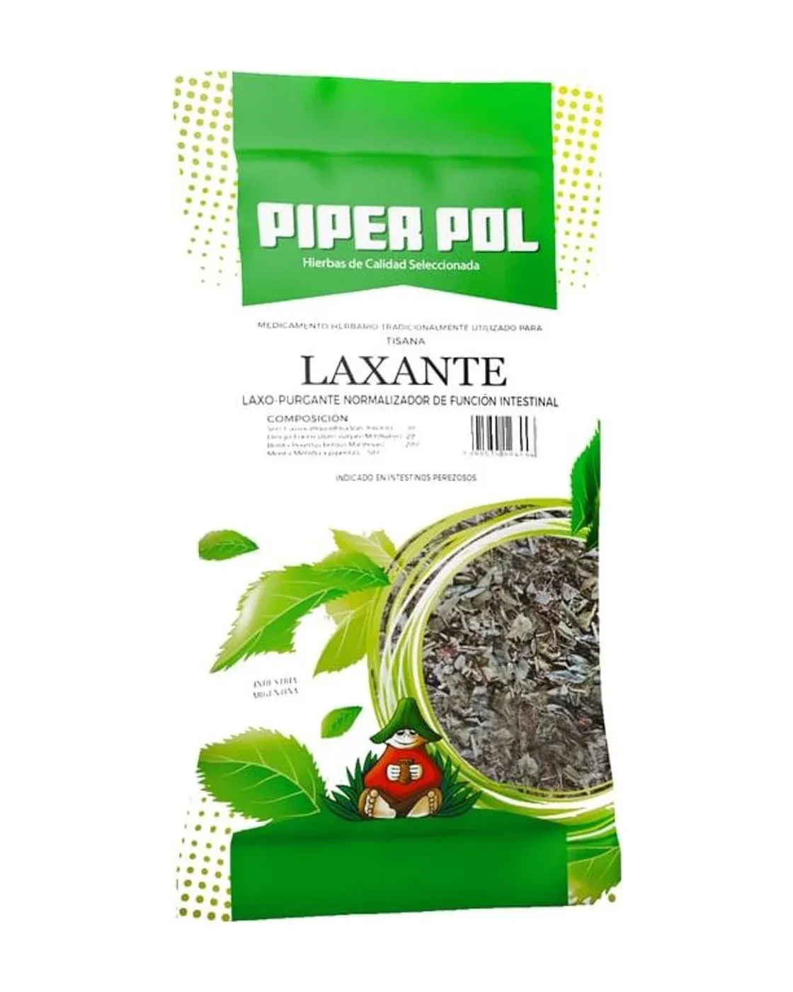 Envase de hierbas de Laxante, Piperpol