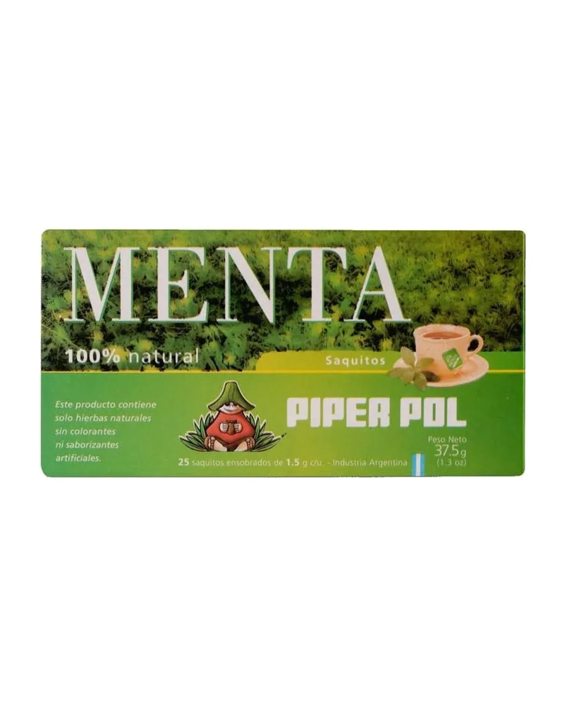 Envase de saquitos de Menta, Piperpol