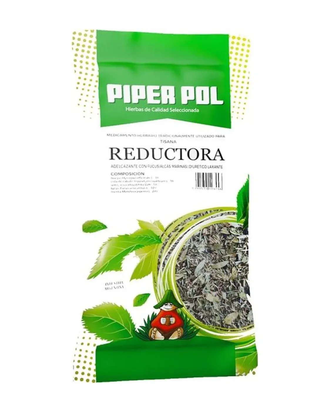 Envase de hierbas de Reductora, Piperpol
