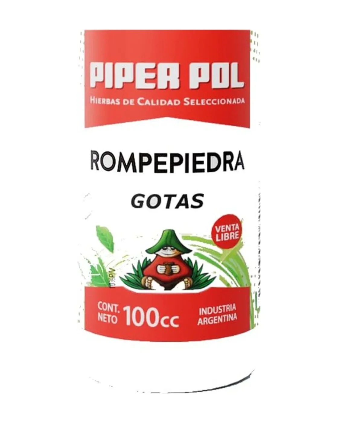Envase de tinturas madres de Rompepiedra, Piperpol