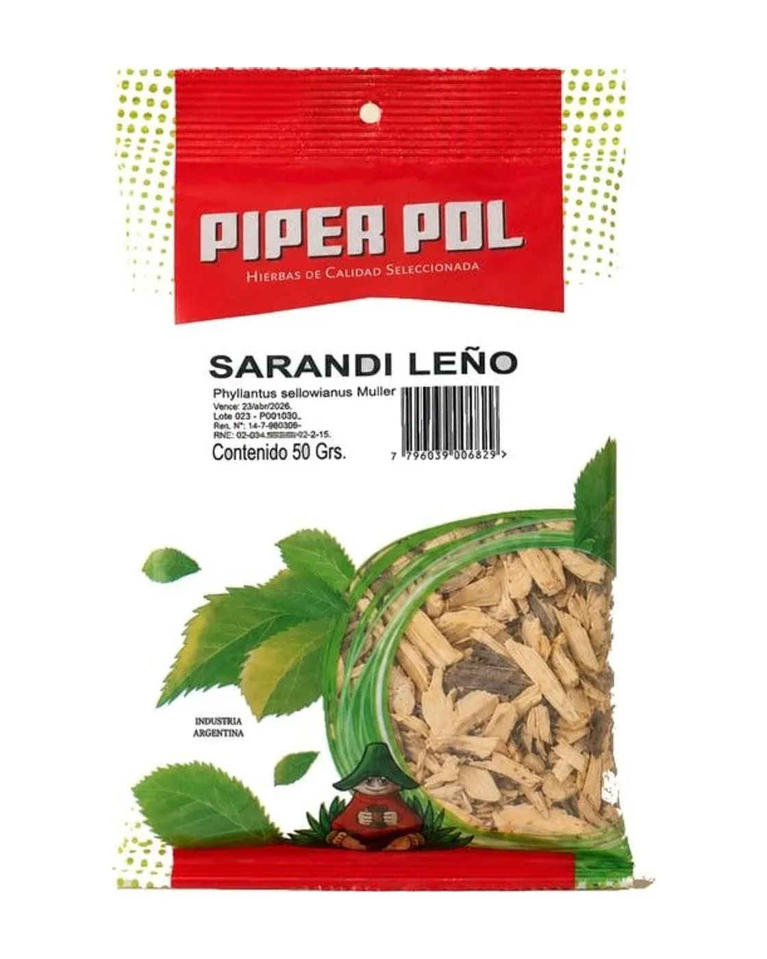 Envase de hierbas de Sarandi, Piperpol