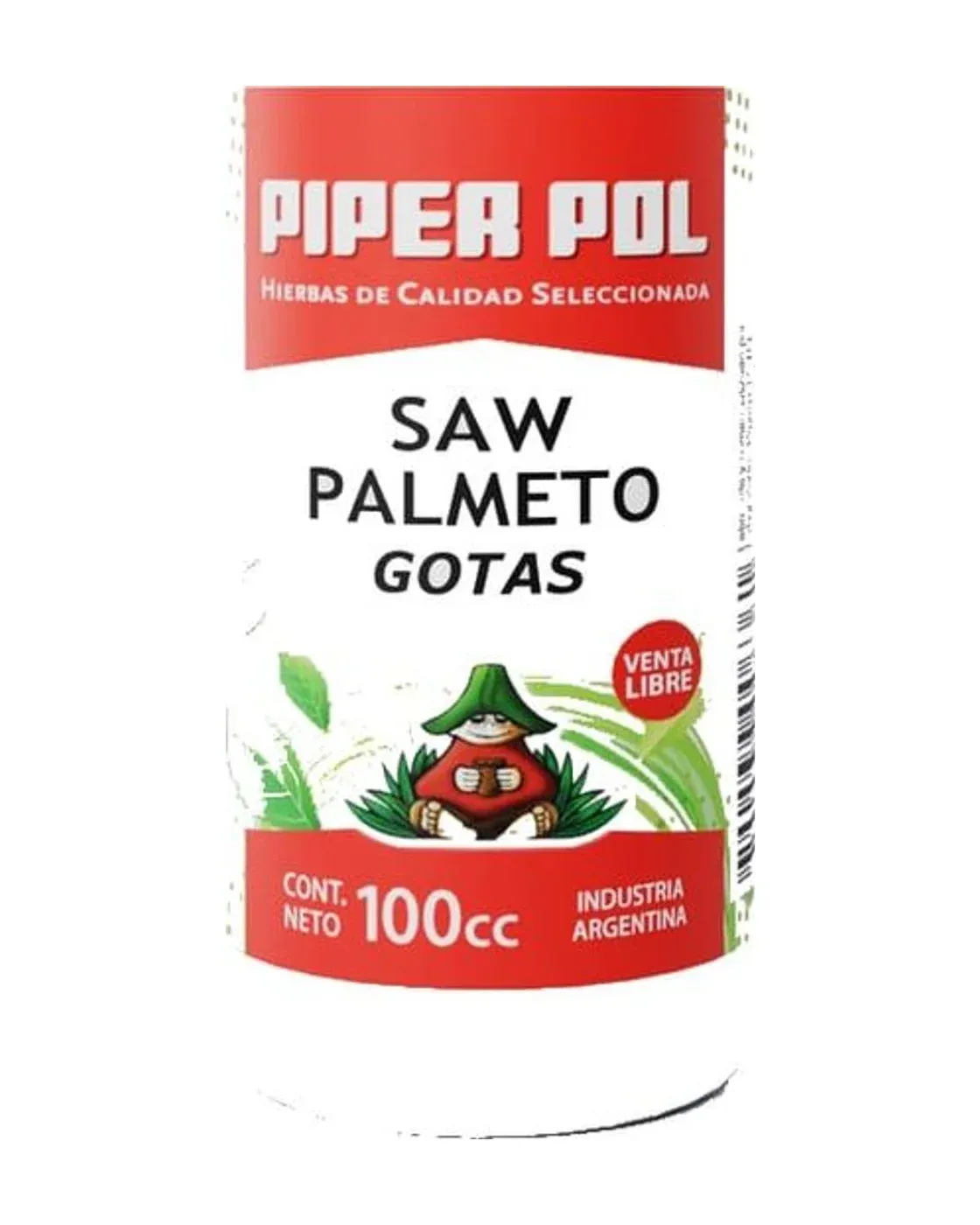 Envase de tinturas madres de Saw Palmetto, Piperpol