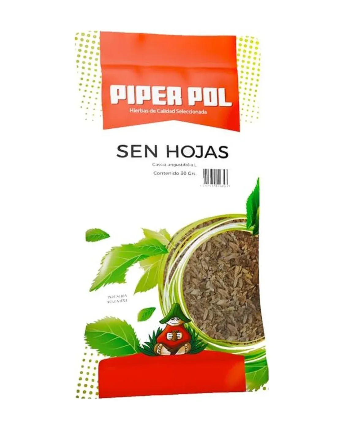 Envase de hierbas de Sen Hojas, Piperpol