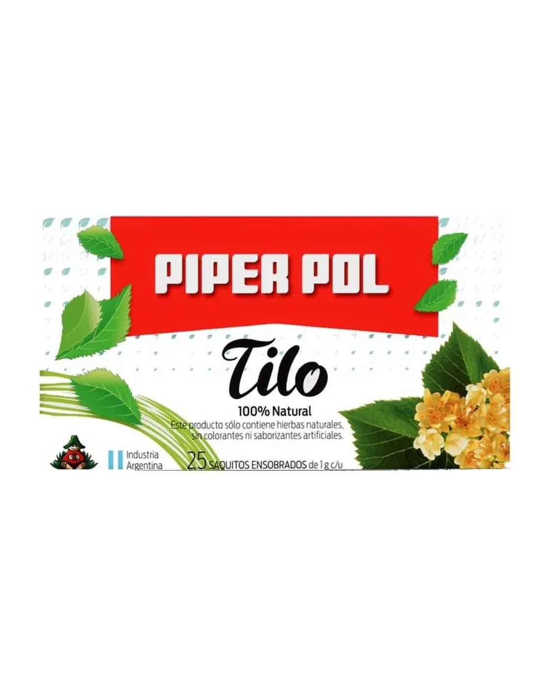 Envase de saquitos de Tilo, Piperpol