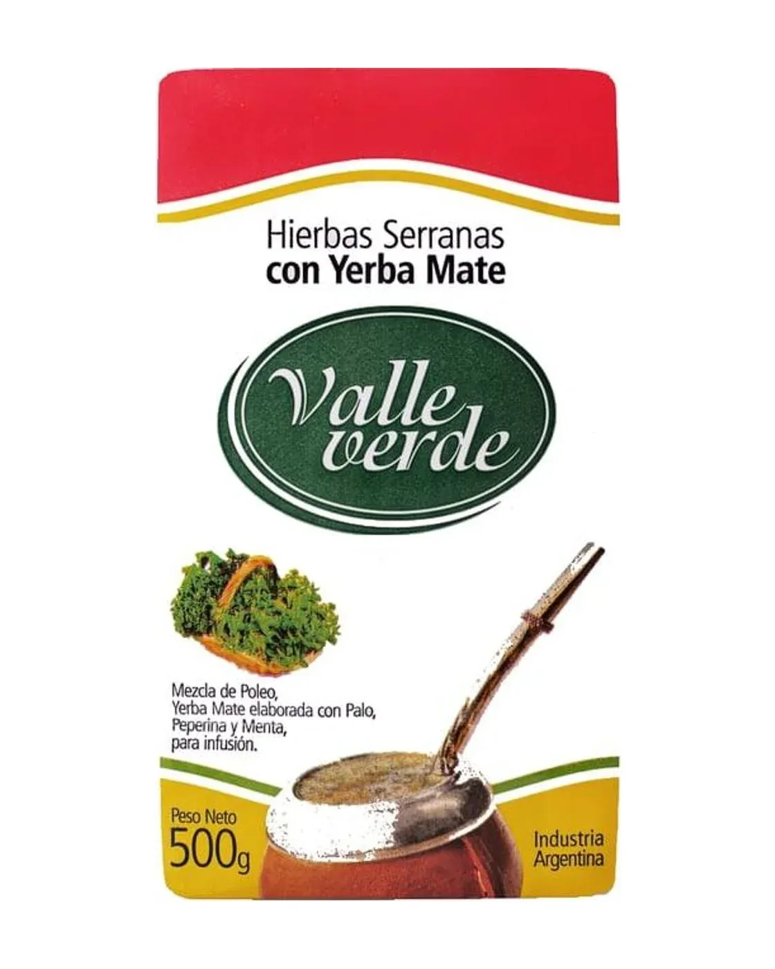 Envase de yerba de Valle Verde Compuesta con Hierbas, Piperpol